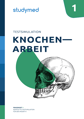 Buchcover studymed MedAT Testsimulation 1: Knochenarbeit